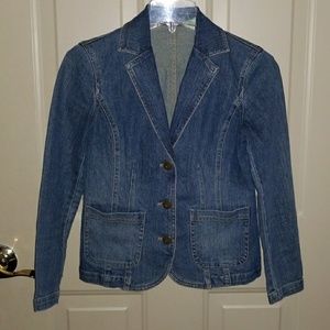 Liz Claiborne Fitted Jean Jacket size Petite